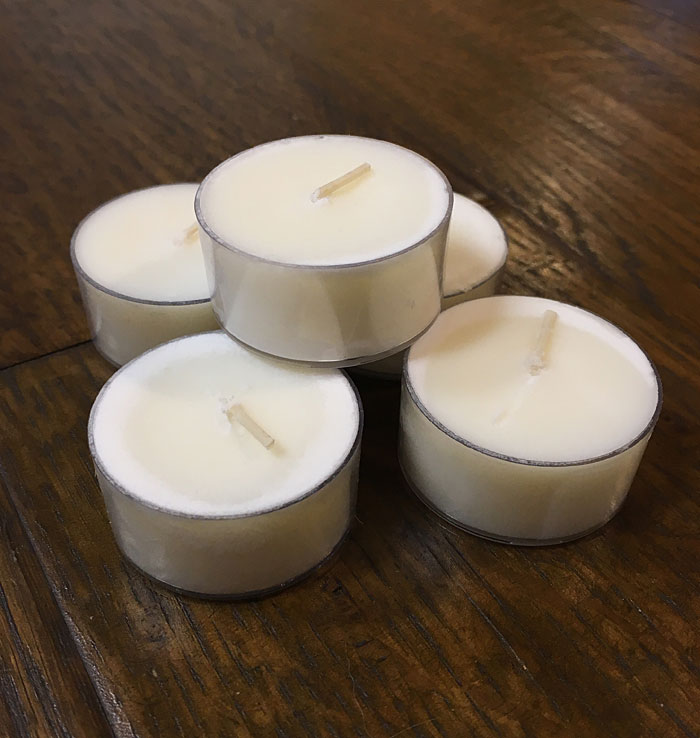 Soy Wax Tea Light Candles- perfect for small spaces and hostess